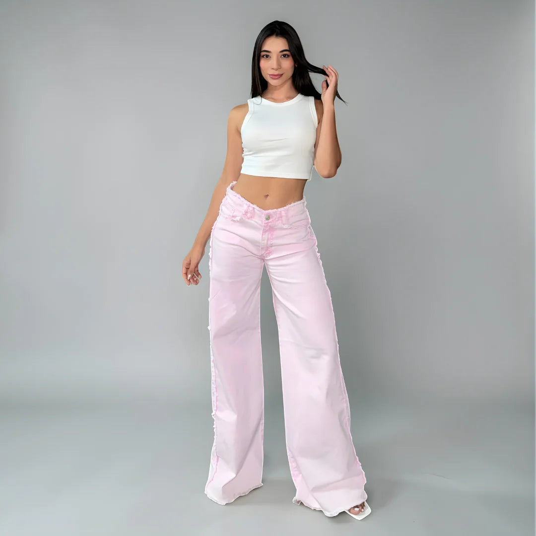 ROSE — JEAN ROSADO WIDE LEG