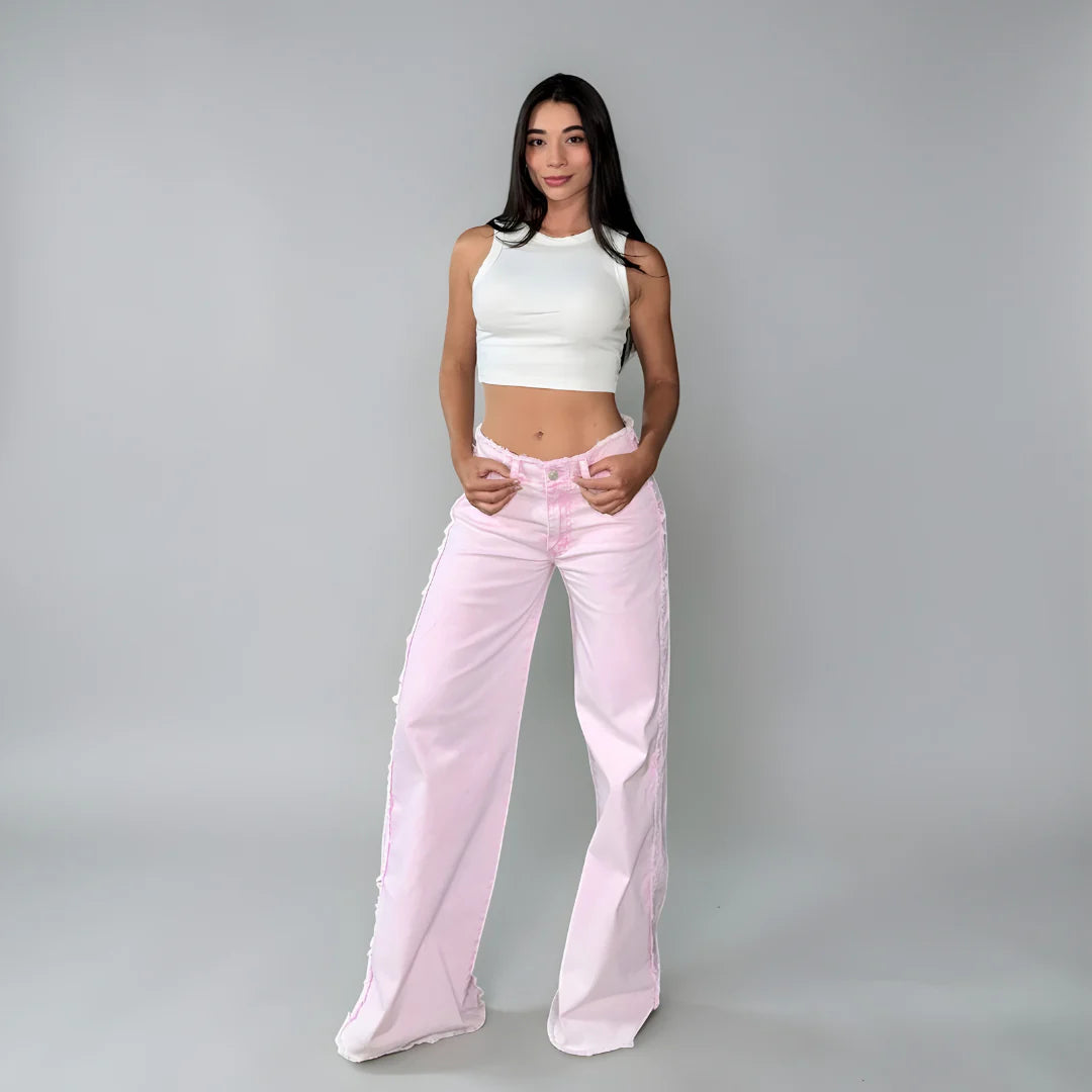 ROSE — JEAN ROSADO WIDE LEG
