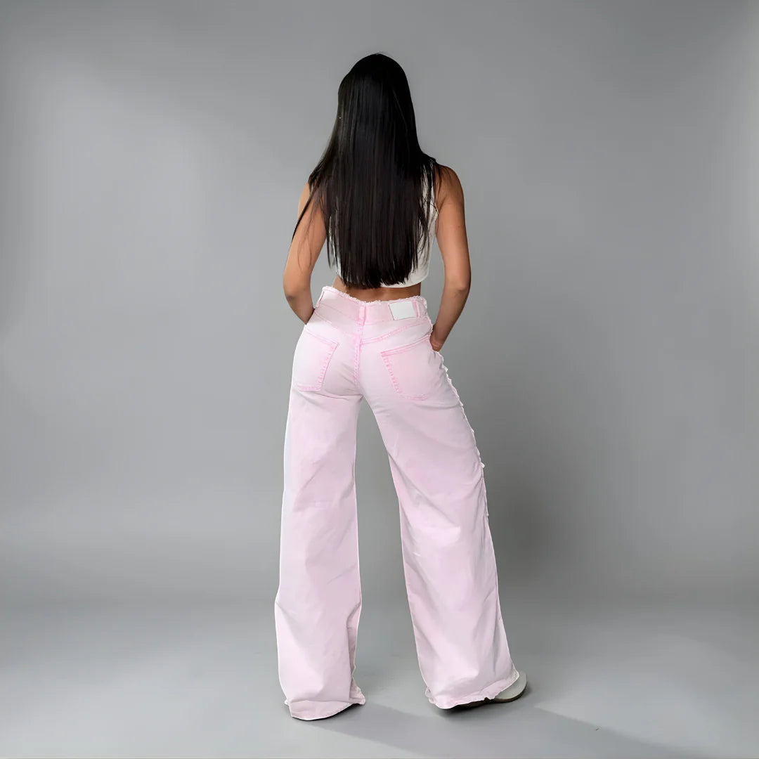 ROSE — JEAN ROSADO WIDE LEG